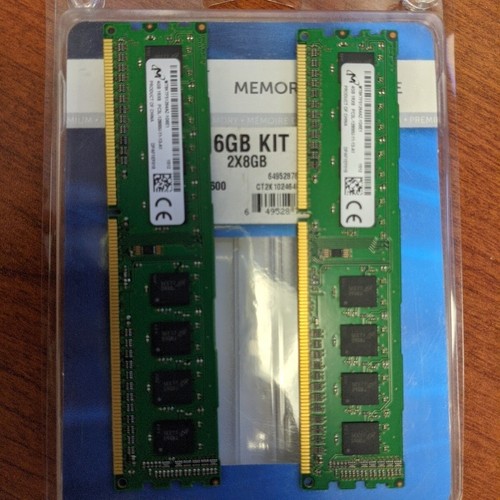 Crucial RAM 16GB(2x8GB) DDR3L 1600MHz ECC UDIMM CT2K102464BD160B Desktop Memory - Picture 4 of 6
