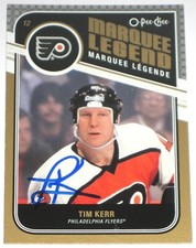 TIM KERR SIGNED 11-12 O-PEE-CHEE MARQUEE LEGEND FLYERS CARD AUTOGRAPH AUTO!!