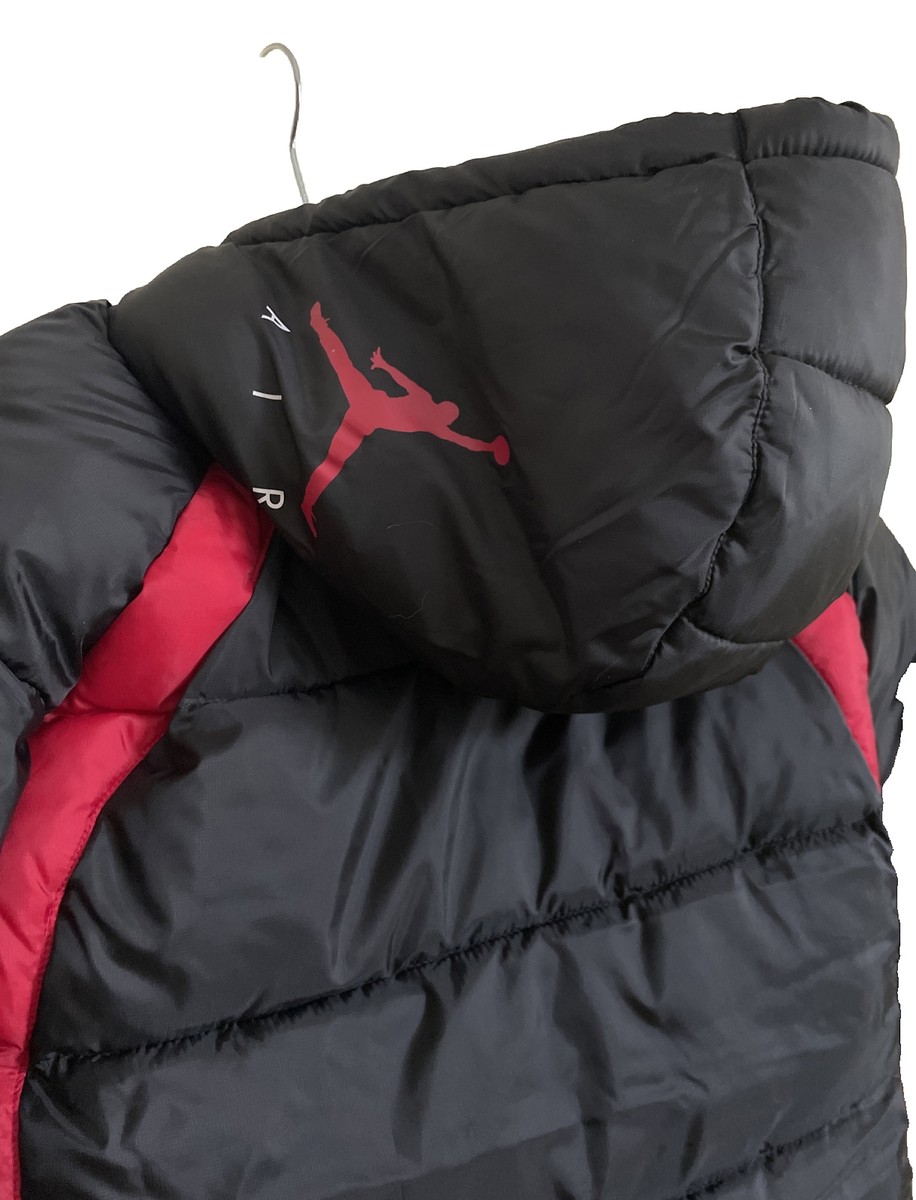 まあ。中※Jordan ジャケット キッズ用 フリース 黒赤 65A636-nike-jordan-jumpman-