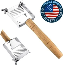 Tenedor para destapar miel ajustable, raspador de miel en forma de panal. neuvo.