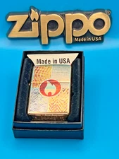 Brand New 2023 ZIPPO Lighter EARTH ELEMENTS Fusion Design Brilliant Brass Case 