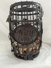 Metal Rustic Wine Barrel Cork Cage Cork Holders for Cork Collectors Home Decor