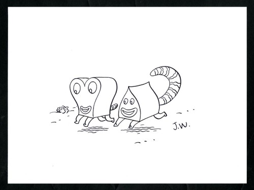 Jim Woodring 9x12 ORIGINAL ART Frank Pupshaw Pushpaw Sketch SIGNED PSA/DNA Comic - Picture 2 of 7