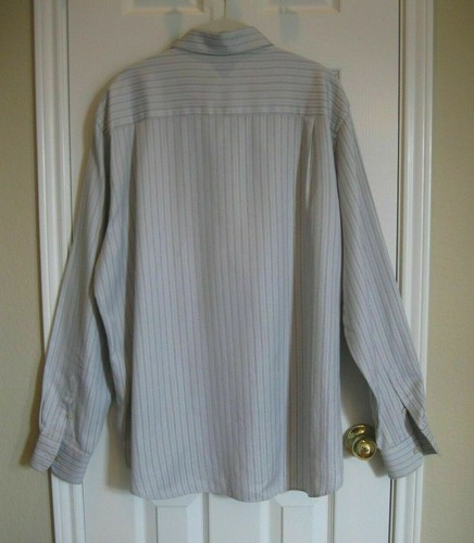 PAUL & SHARK YACHTING Pinstriped Men's Dress Shirt ~ SZ L Made in Italy - Picture 6 of 6