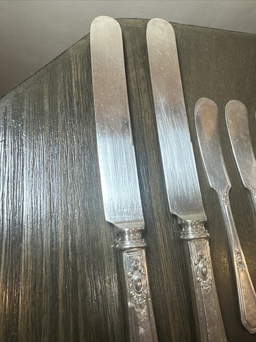 14 Piece Mixed Lot Knives Spoons Forks 1919 MOLLY PITCHER Hallmark Plate - Picture 6 of 15