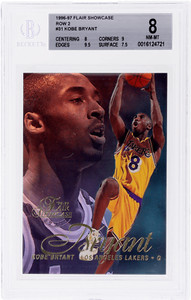 Kobe Bryant 1996 Flair Showcase #31 Row 2 Price Guide Kobe Bryant 1996 Flair Showcase #31 Row 2 Price Guide