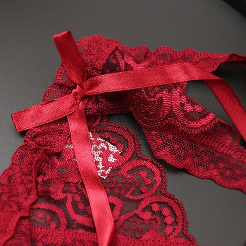 Nagelneu G-String-Slips Spitzenhöschen Spitze Tangas Offener Schritt Unterwäsche - Bild 3 von 19