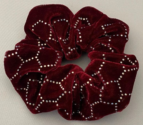 NEW LARGE VELVET SCRUNCHIE AB RHINESTONES FREE USA SHIPPING - Picture 21 of 21