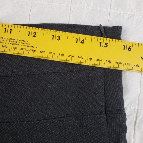 NWT Athleta Size 8 Ponte Twill Skirt Heathered Black A-Line Zip Pocket $68 NEW - Picture 10 of 14