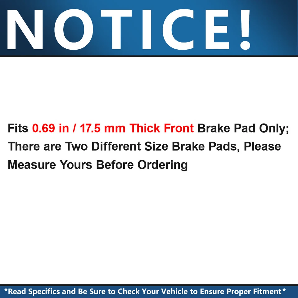 Pastillas de freno delanteras y traseras de cerámica con hardware para Toyota Prius AWD-e Prius Prime Foto 2 de 4