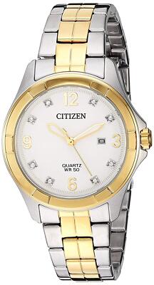 Citizen EU6084-57A Quartz Women's Watch Two-tone 32mm Stainless Steel