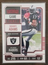 Davante Adams Red 2023 Panini Contenders Football Ticket Retail #53