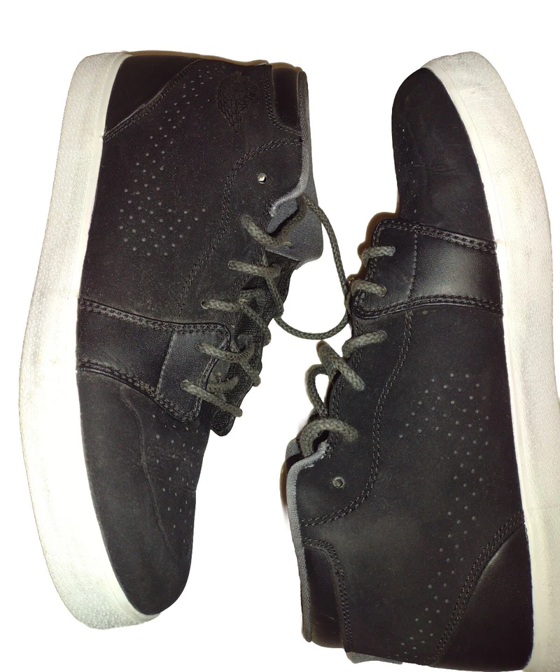 Nike Air Jordan Retro V.1 Chukka Negro/Blanco-Gris Gamuza Gimnasio 535992-004 Talla 9.5 Foto 2 de 4