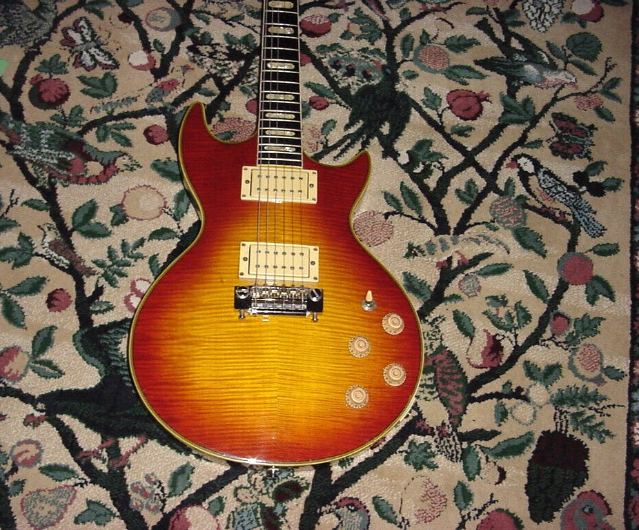 GUITARRA OVATION ULTRA ELÉTRICA GP CORPO RÍGIDO TIGER MAPLE 1431-1 1984/85 RARA - Imagem 2 de 4