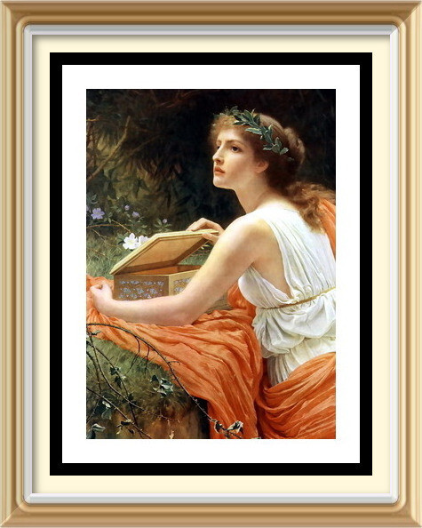 CHARLES EDWARD PERUGINI 7x5 Print Fantasy PANDORA Box Release of