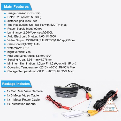 Front View Car Camera view logo for Toyota Alpha Alphard MPV 2018 2019 2020 NTSC - Picture 5 of 5