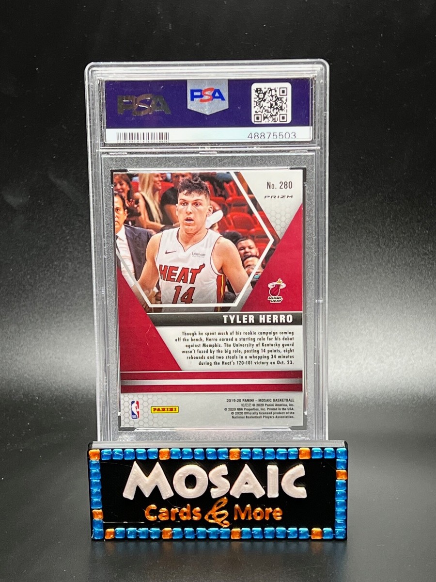 Tyler Herro 2019 Panini Green Mosaic Prizm PSA 10 Gem Mint RC