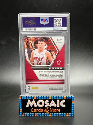 Tyler Herro 2019 Panini Green Mosaic Prizm PSA 10 Gem Mint RC