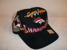 Vtg UNWORN W/TAGS NFL 1998 DENVER BRONCOS SUPERBOWL XXXII CHAMPS SNAPBACK HAT