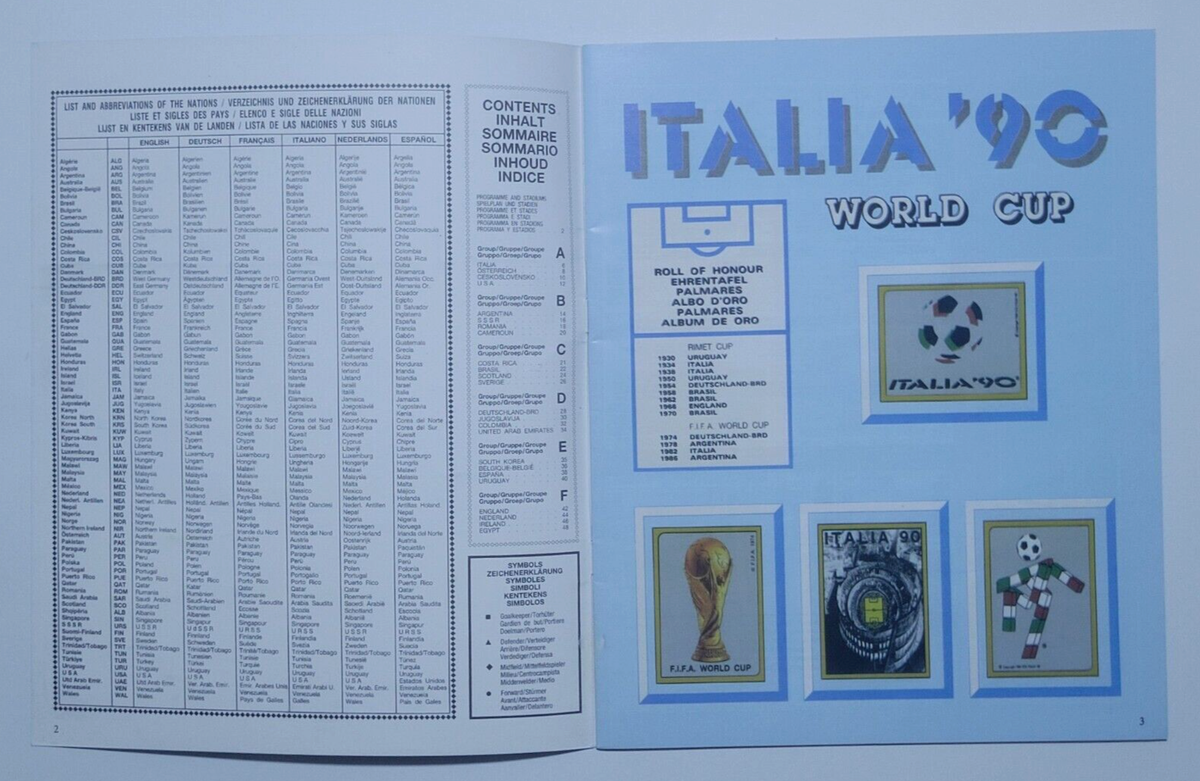FIFA World Cup ITALY 1990 PANINI Complete MAGAZINE Reprint DIEGO