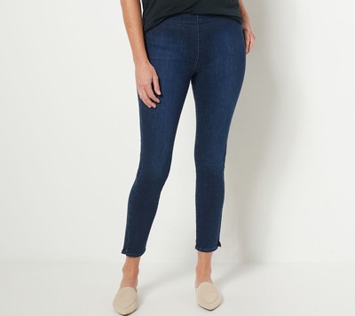Susan Graver Petite Cool Touch Denim Jeans Dark Wash 4 New