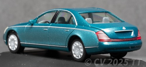 1/87 H0 HERPA Maybach 57, grün-metallic, in originaler PC Box, unbespielt - Picture 5 of 12