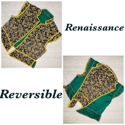 Vintage hand made renaissance/ pirate / cosplay Halloween costume vest shirt med
