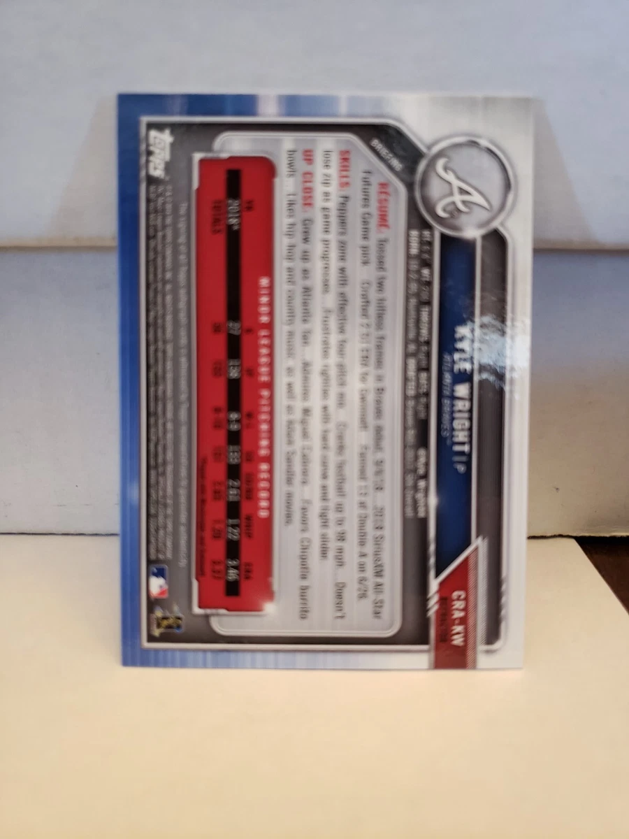 2019 Bowman Chrome Kyle Wright refractor autograph rookie card AUTO RC |  eBay
