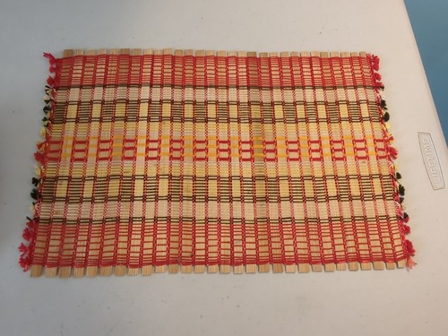 Placemats Bamboo Set of 9 Reversible Boho 17"x11" Mats
