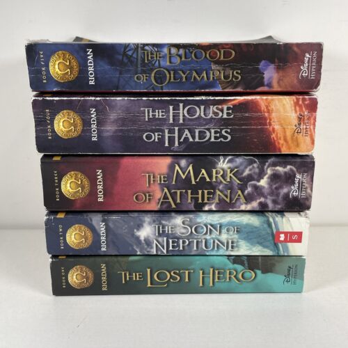 The Heroes of Olympus Rick Riordan Complete Book Set 1-5 Paperback - Picture 1 of 3