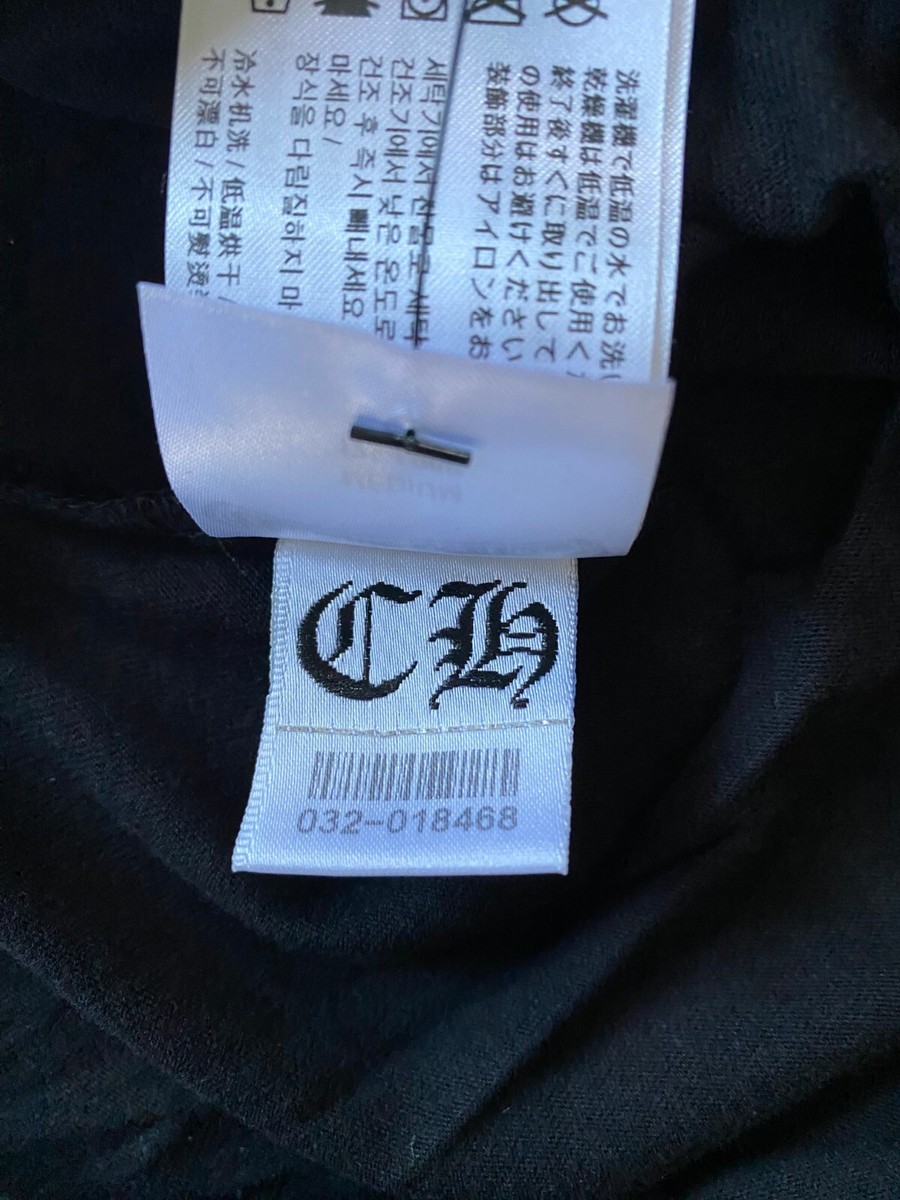 T-shirt Chrome Hearts Noir Col Rond - Taille XXL, Avec Poche Et Logo - Neuf Sans étiquettes
