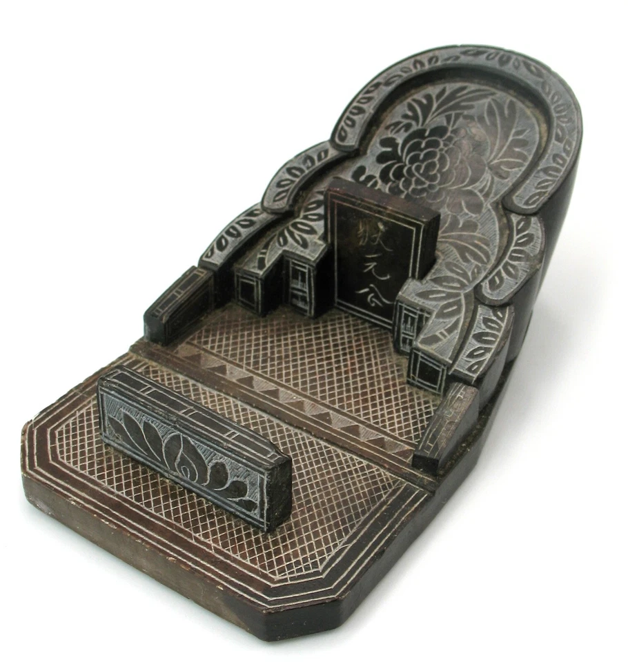 Antique Chinese Sarcophagus Grand Tour Coffin Tomb Mausoleum with Honor Name - Image 4 of 4