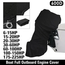 Boat Motor Covers Full Outboard Motor Cover with 600D Heavy Duty 6-225HP