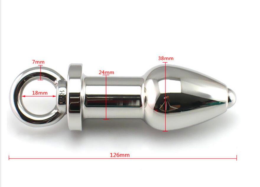 Metal Anal Plug Pull Ring Big Butt Plug Metal Anal Enemator Massager Sex  Toys | eBay