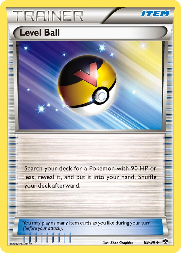 Level Ball 89/99 Next Destinies Pokemon Card NM