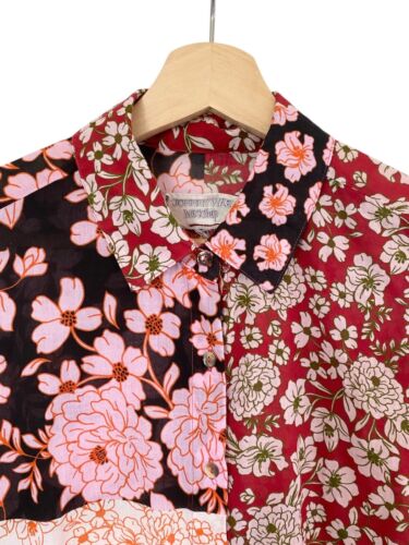 JOHNNY WAS Size M Flora Patchwork Work Shop Floral Long Sleeve Shirt - Foto 4 di 16