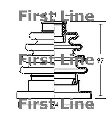 CV JOINT BOOT KIT FOR VOLKSWAGEN PASSAT FCB2717 - Picture 1 of 1