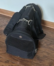 PREFERPETS Hideaway Luxury Pet Airline Approved Travel Carrier Duffel Bag
