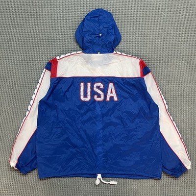 Vintage 80s Kappa Team USA Olympics Track and Field Windbreaker
