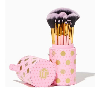 BH Cosmetics dot collection 11 piece Brush Set pink