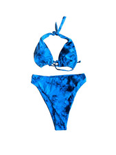 NWOT bikini, high waisted, tie-dye, hygiene, lightly padded, size large