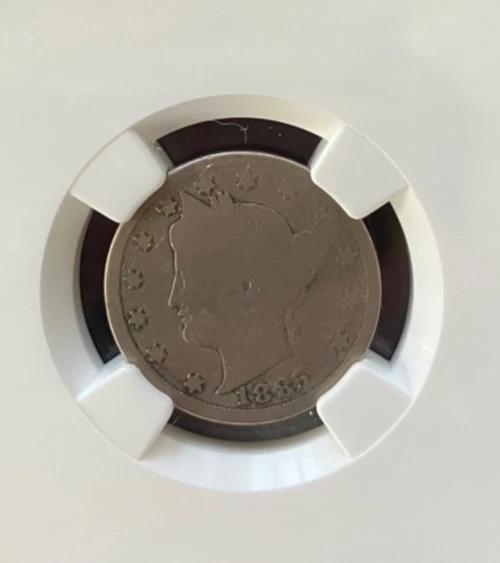 Key Date 1885 Liberty V Nickel NGC Good Details (scratches) - Image 2 of 4