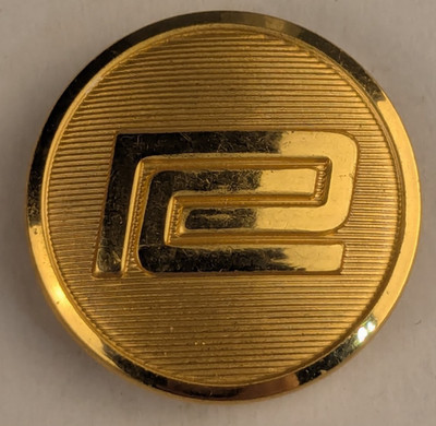 1968-78 - Penn Central Railroad Workers Uniform Button  - M2C