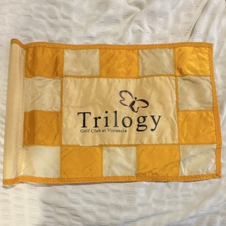 Trilogy Golf Club at Vistancia Golf Flag Orange White Checkered