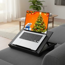 Multi-Functional Adjustable Lap Desk with Cushions - Ideal for Sofa or Bed Use