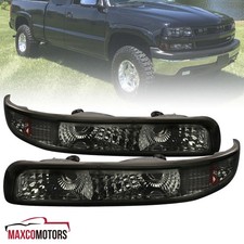 Smoke Bumper Lights Fits 1999-2002 Chevy Silverado 2000-2006 Tahoe Suburban 1500