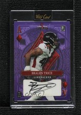 2024 5 Card Draw Stacked Deck Hobby Purple Lazer Foil 2/4 Bralen Trice Auto 7m3