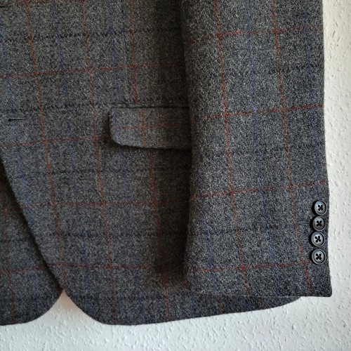 Hammond & Co Herren Sakko von Patrick Grant dunkelgrau 80% Wolle doppelt belüftet 44" - Bild 4 von 18