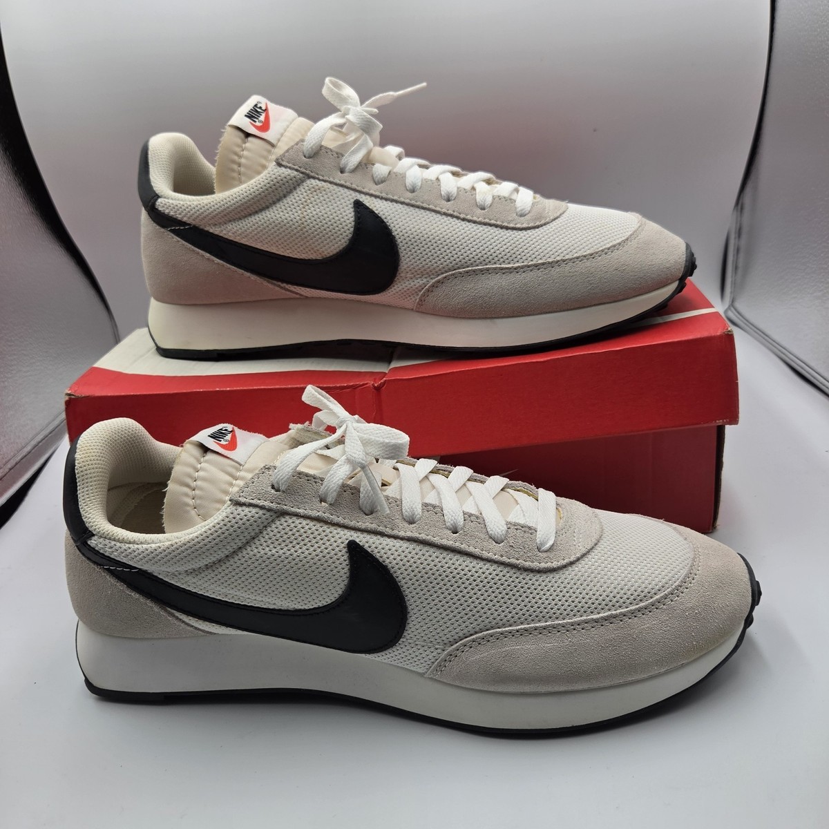 Nike Daybreak Cream Black Mens Size 12 Running Shoes 487754 