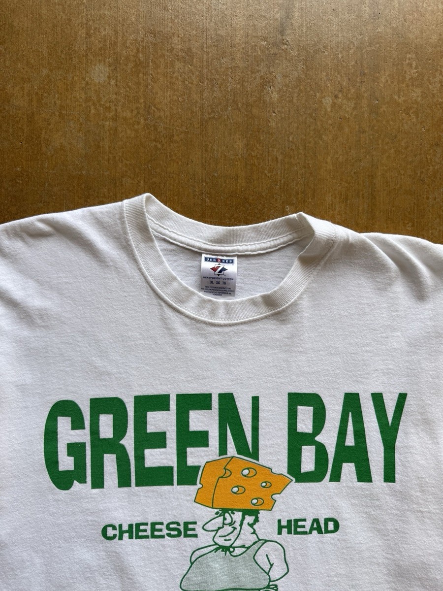 VTG Green Bay Sucks NFL Football Aaron Rodgers Swallows Cheese Head T-Shirt L View 5